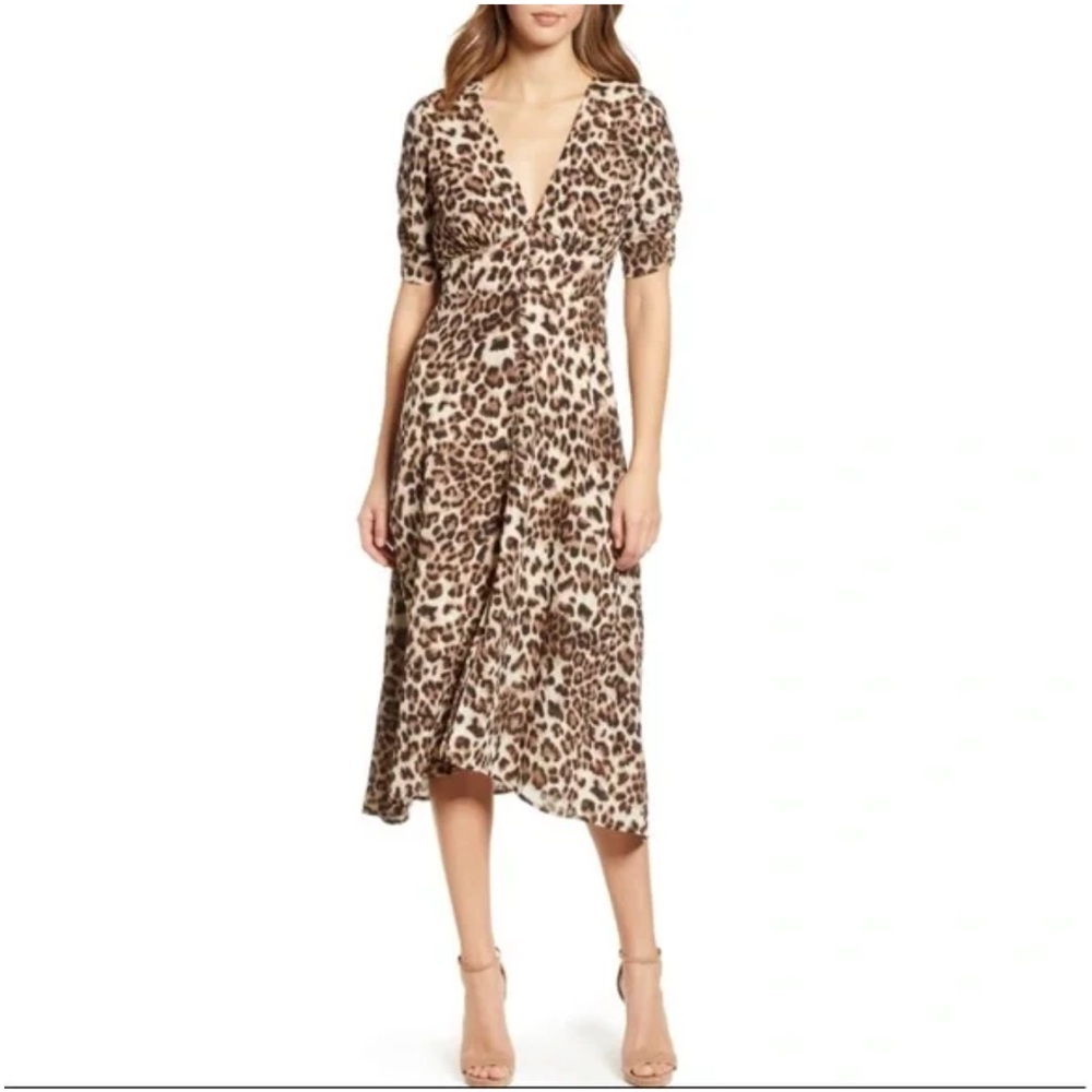 ASTR The Label leopard print button-down dress - Picture 2 of 10